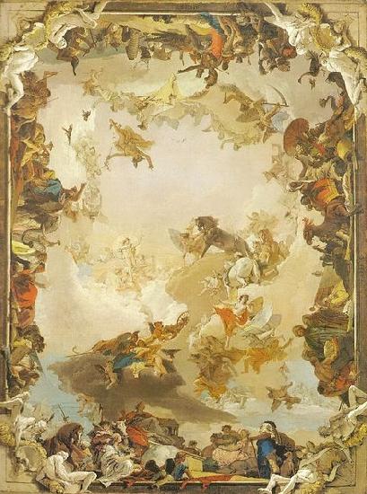 Giovanni Battista Tiepolo Allegory of the Planets and Continents china oil painting image